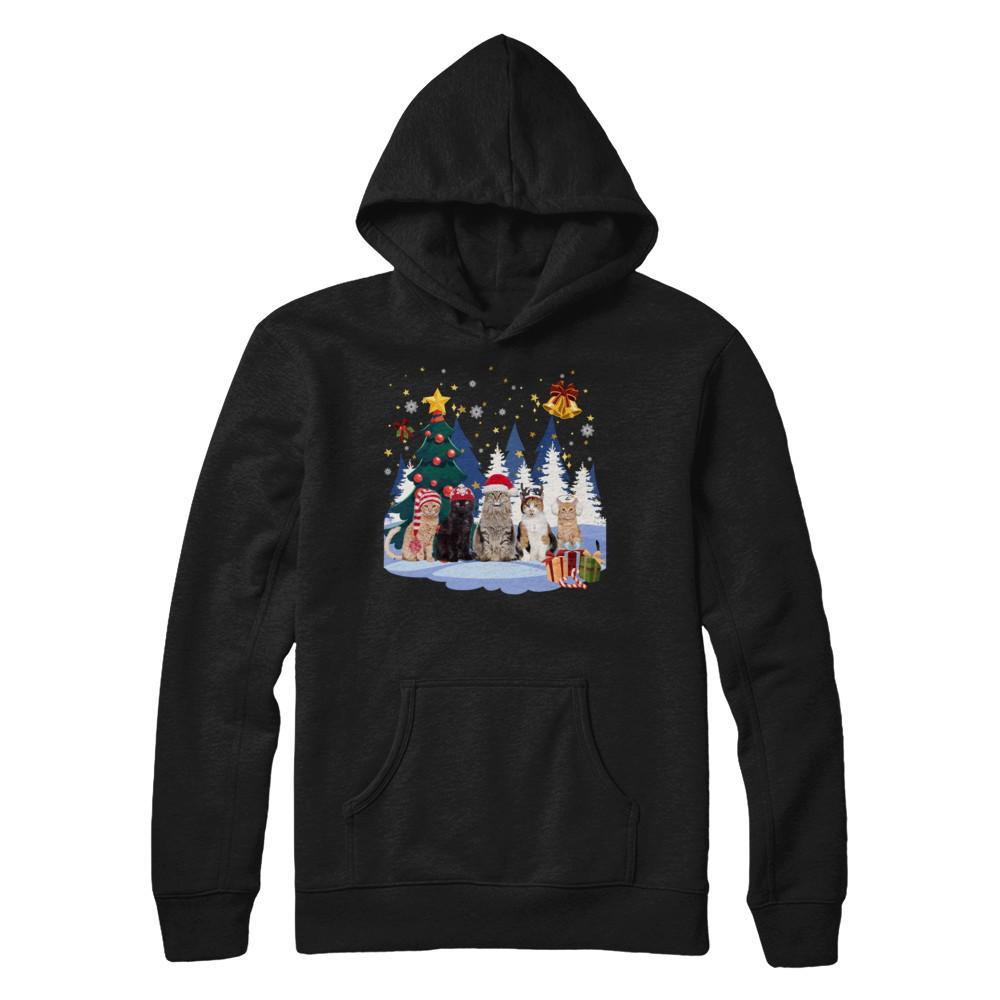 Cute Cats Claus Christmas Gildan - Pullover Hoodie