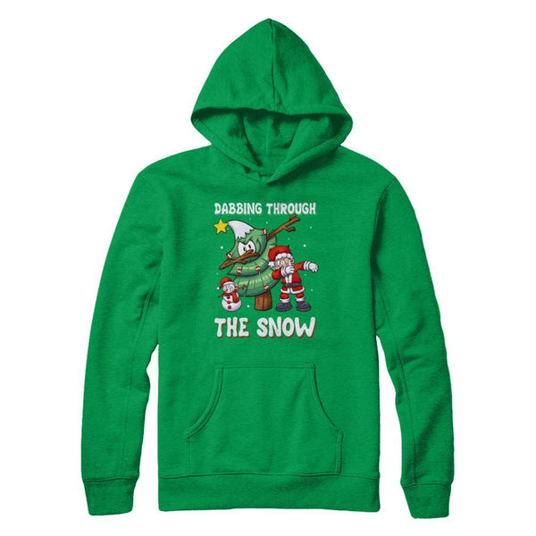 Dabbing Santa Snowman Christmas Tree Gildan - Pullover Hoodie