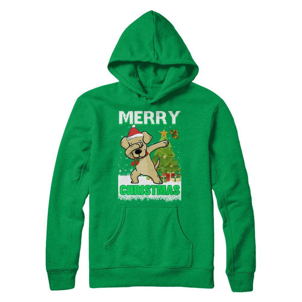 Cute Labrador Claus Merry Christmas Ugly Sweater Gildan - Pullover Hoodie