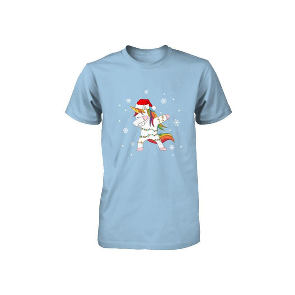 Dabbing Unicorn Ugly Christmas Sweater Girls Youth Rabbit Skins - Toddler Jersey T-shirt
