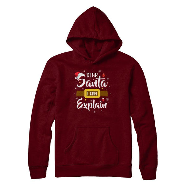 Dear Santa I Can Explain Funny Christmas Gifts Gildan Pullover Hoodie