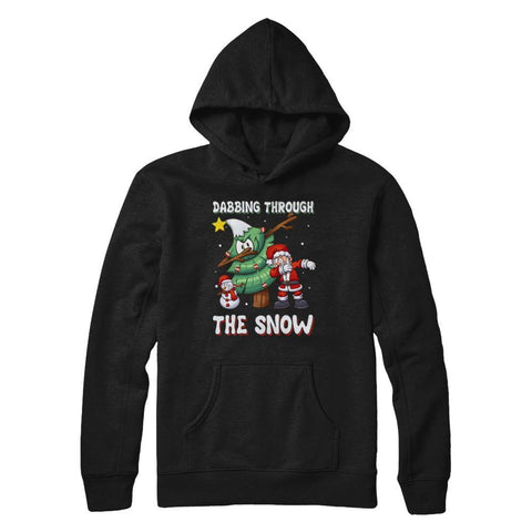 Dabbing Santa Snowman Christmas Tree Gildan - Pullover Hoodie