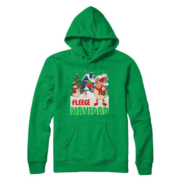 Fleece Navidad Sheep Lamb Christmas Gifts Spanish Gildan - Pullover Hoodie