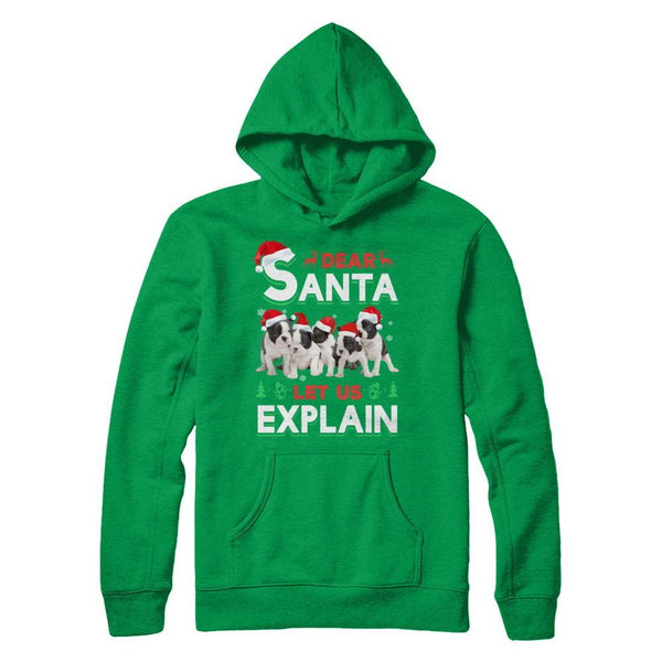 Dear Santa Funny Pit bull Puppies Christmas Gift Gildan - Pullover Hoodie