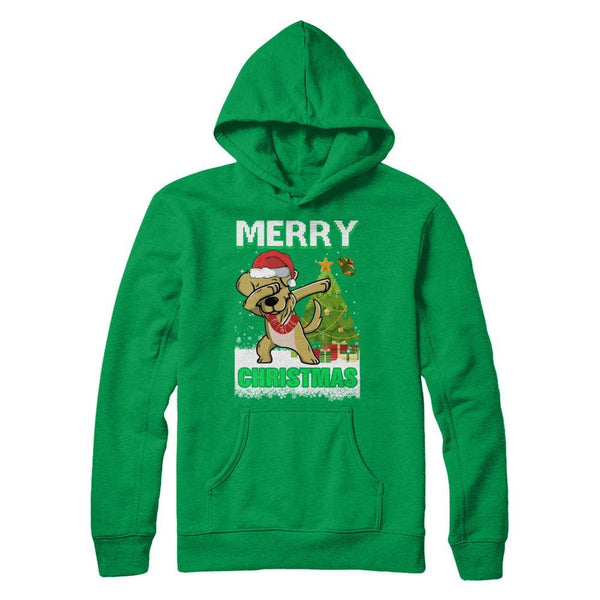 Cute Golden Retriever Claus Merry Christmas Ugly Sweater Gildan - Pullover Hoodie