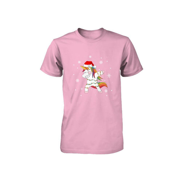 Dabbing Unicorn Ugly Christmas Sweater Girls Youth Rabbit Skins - Toddler Jersey T-shirt