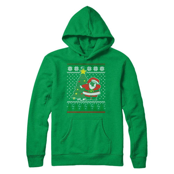 Dabbing Santa Ugly Sweater Christmas Gildan - Pullover Hoodie