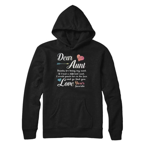 Dear Aunt Thanks For Being My Aunt Gift Christmas Gildan - Pullover Hoodie