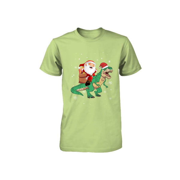 Christmas Santa Kids Dinosaur T-Rex For Boys Kids Youth Rabbit Skins - Toddler Jersey T-shirt