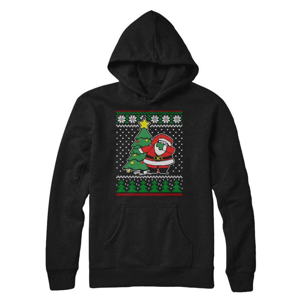 Dabbing Santa Ugly Sweater Christmas Gildan - Pullover Hoodie