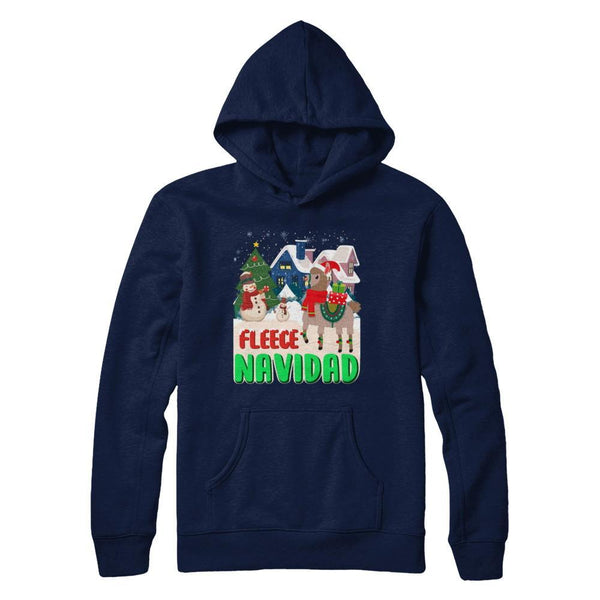 Fleece Navidad Llama Christmas Gifts Spanish Gildan - Pullover Hoodie