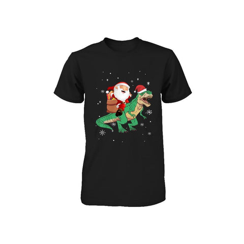 Christmas Santa Kids Dinosaur T-Rex For Boys Kids Youth Rabbit Skins - Toddler Jersey T-shirt