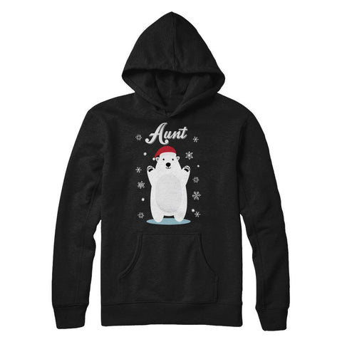 Aunt Bear Christmas Santa Pajamas Gildan - Pullover Hoodie