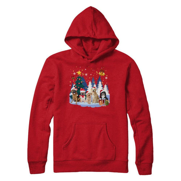 Cute Dogs Claus Christmas Gildan - Pullover Hoodie