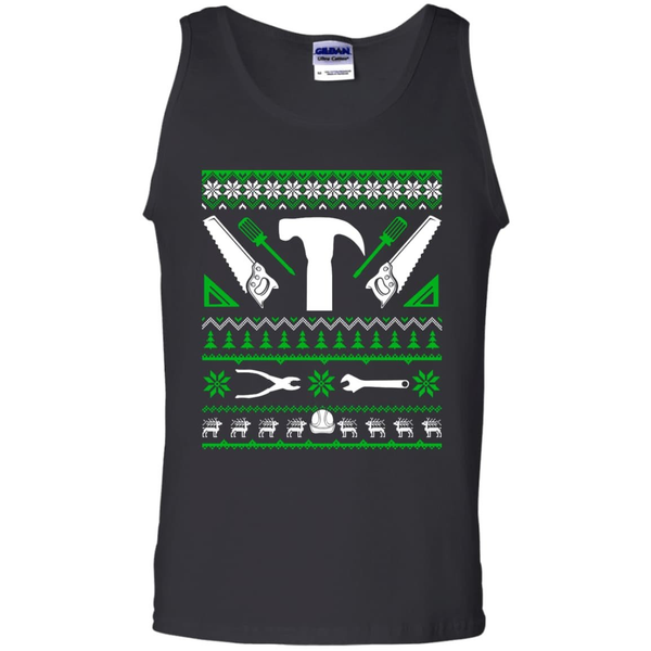 Carpenter Christmas Sweater G220 Gildan 100% Cotton Tank Top