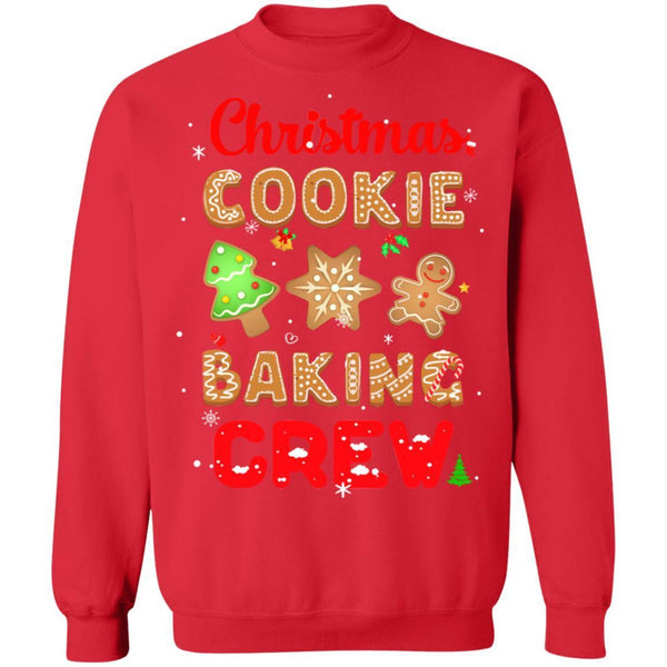 Christmas Baking Team Cookie Crew Bakers Gift G180 Gildan Crewneck Pullover Sweatshirt  8 oz.