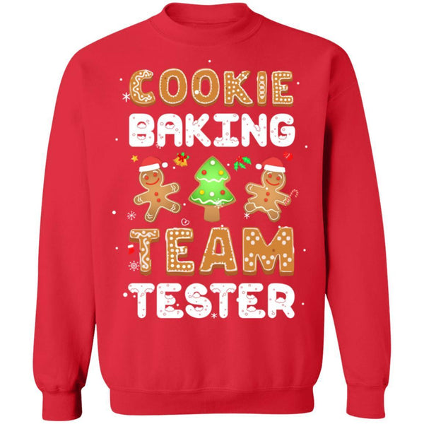 Cookie Baking Team Tester Gingerbread Christmas G180 Gildan Crewneck Pullover Sweatshirt  8 oz.