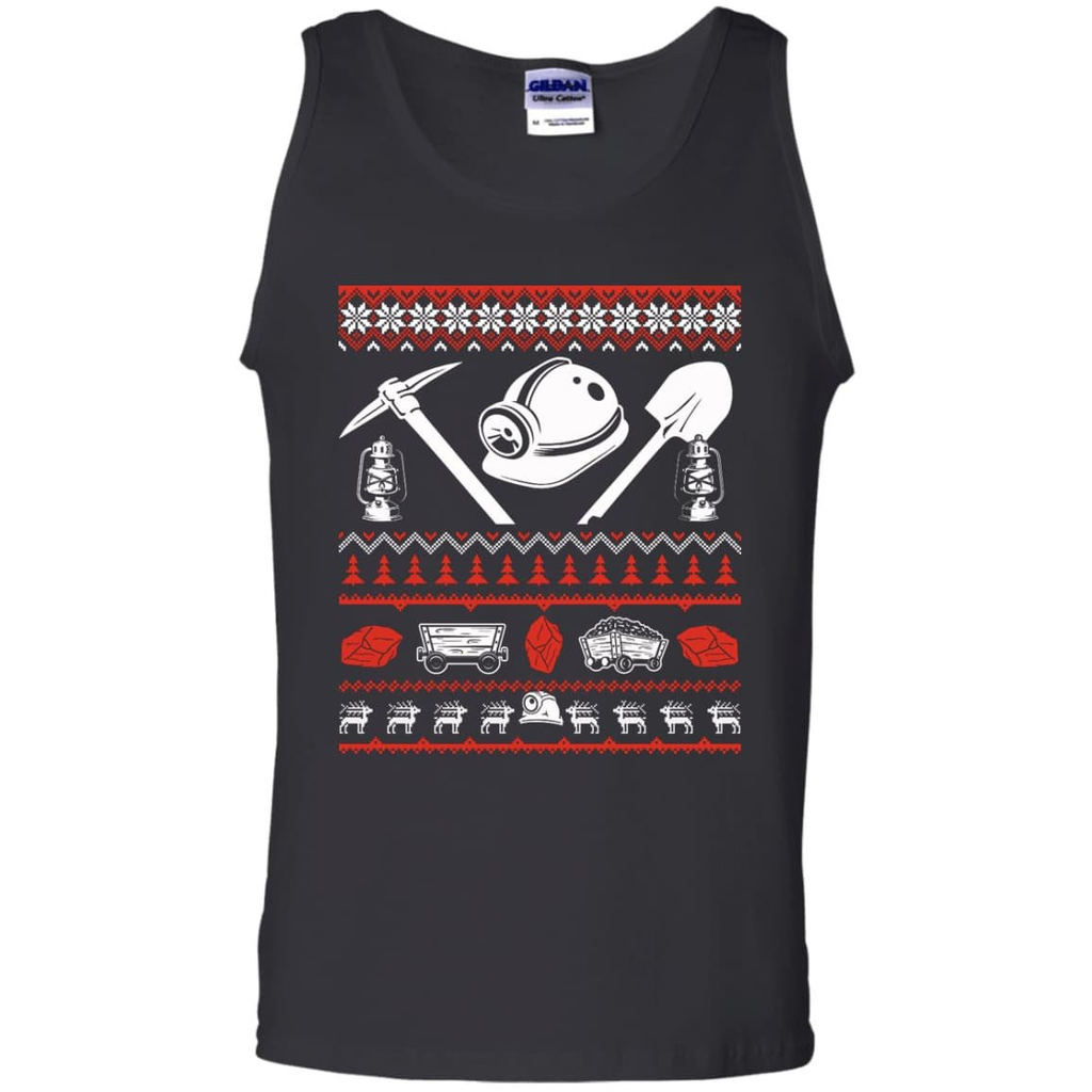 Coal Miner Christmas Sweater G220 Gildan 100% Cotton Tank Top