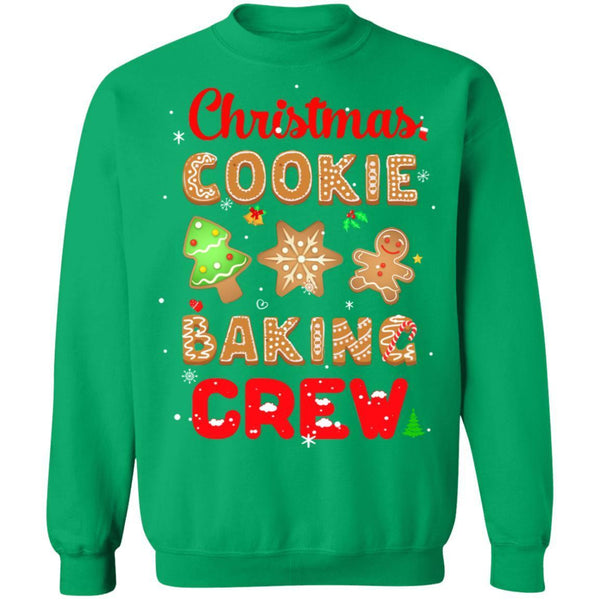 Christmas Baking Team Cookie Crew Bakers Gift G180 Gildan Crewneck Pullover Sweatshirt  8 oz.