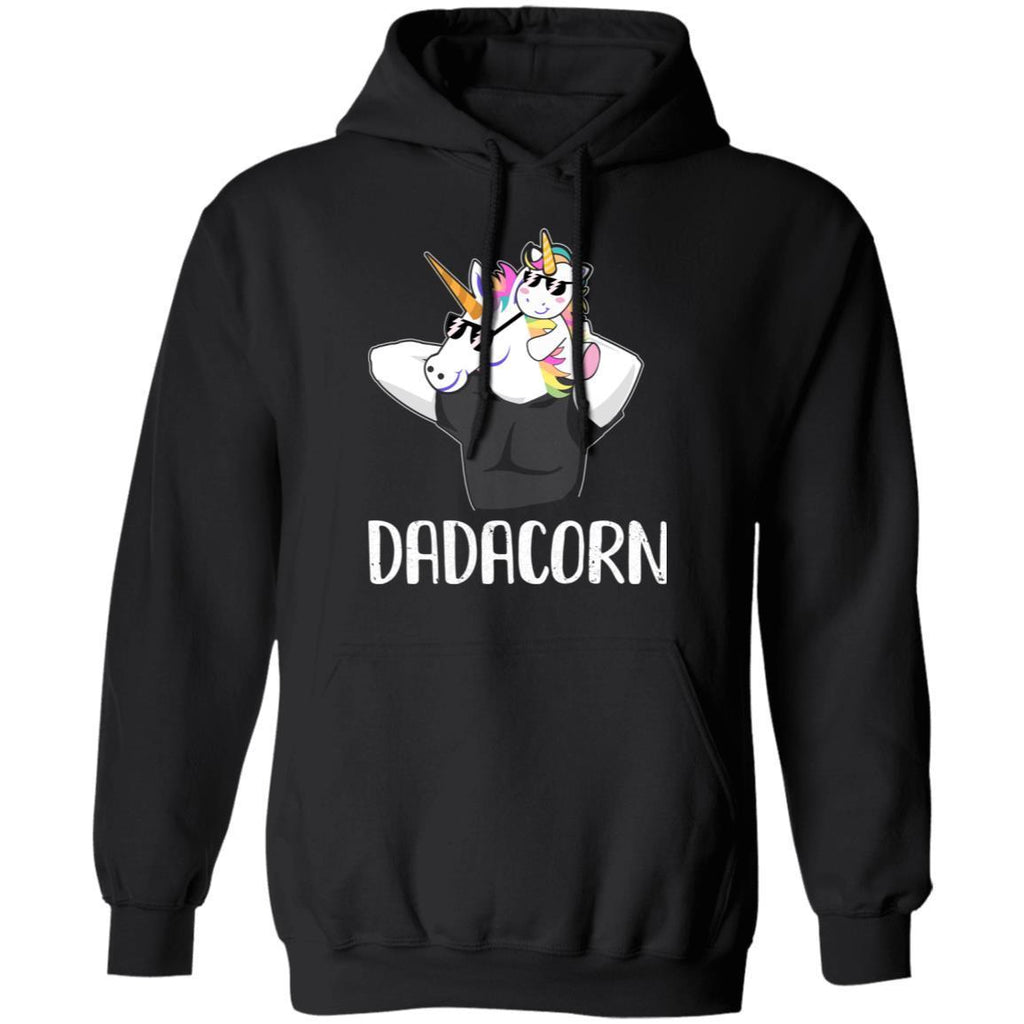 Dadacorn Unicorn Dad And Baby Christmas Gift G185 Gildan Pullover Hoodie 8 oz.