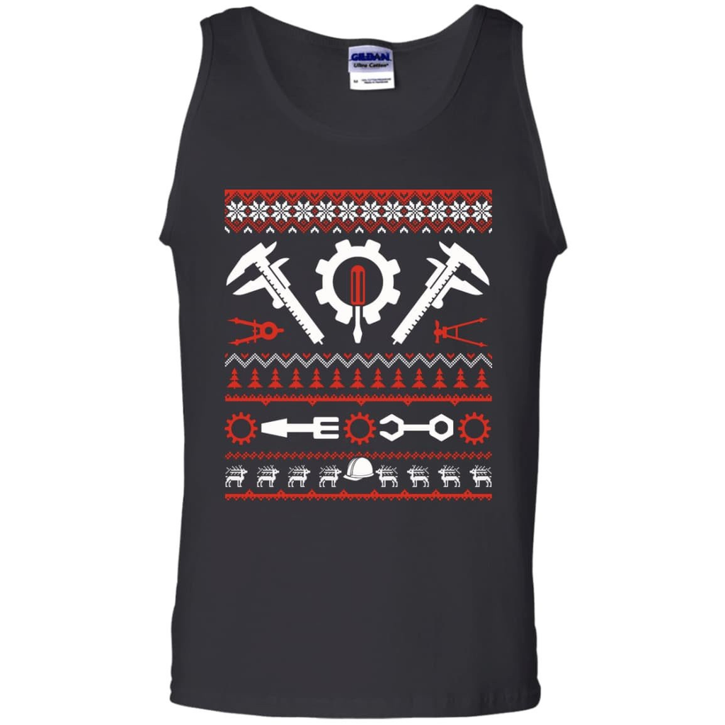 Engineer Christmas Sweater G220 Gildan 100% Cotton Tank Top