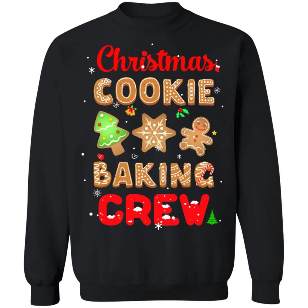 Christmas Baking Team Cookie Crew Bakers Gift G180 Gildan Crewneck Pullover Sweatshirt  8 oz.