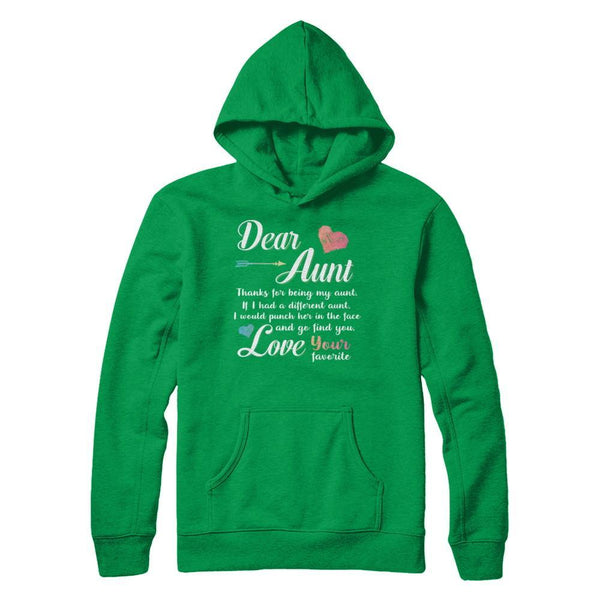 Dear Aunt Thanks For Being My Aunt Gift Christmas Gildan - Pullover Hoodie