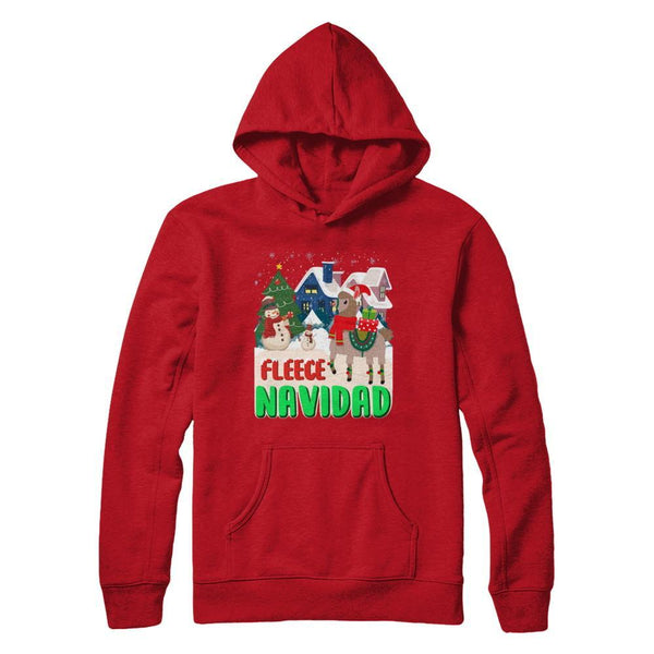 Fleece Navidad Llama Christmas Gifts Spanish Gildan - Pullover Hoodie