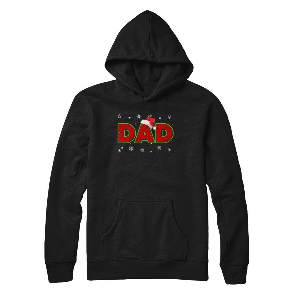 Dad Christmas Santa Ugly Sweater Gift Gildan - Pullover Hoodie