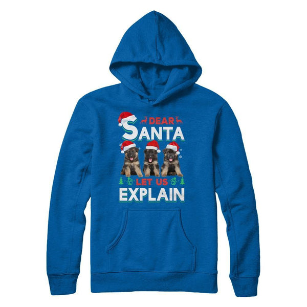 Dear Santa Funny German Shepherd Puppies Christmas Gift Gildan - Pullover Hoodie