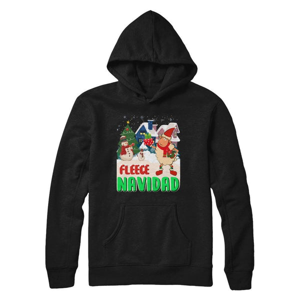 Fleece Navidad Sheep Lamb Christmas Gifts Spanish Gildan - Pullover Hoodie