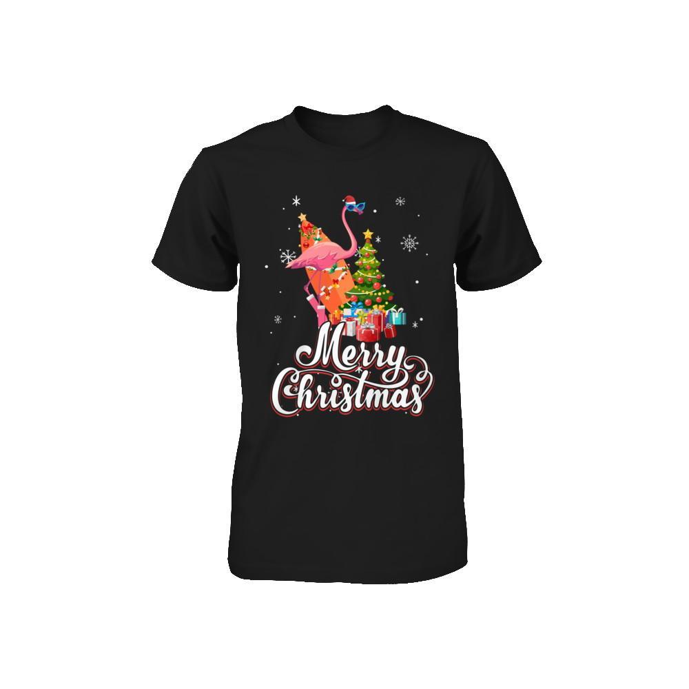 Flamingo Christmas Gift Merry Christmas Flamingo Youth Rabbit Skins - Toddler Jersey T-shirt