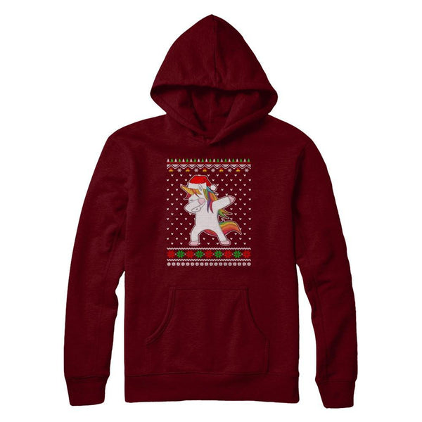 Dabbing Tangled Lights Ugly Christmas Sweater Girls Gildan Pullover Hoodie