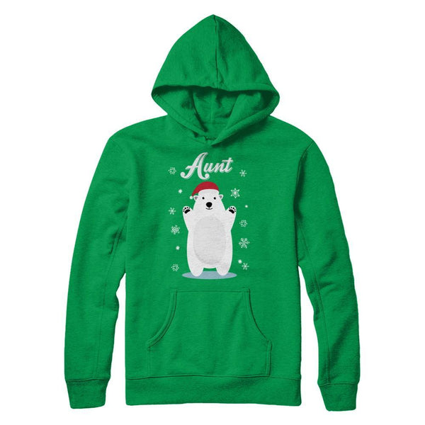 Aunt Bear Christmas Santa Pajamas Gildan - Pullover Hoodie