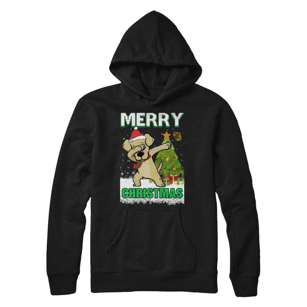 Cute Labrador Claus Merry Christmas Ugly Sweater Gildan - Pullover Hoodie