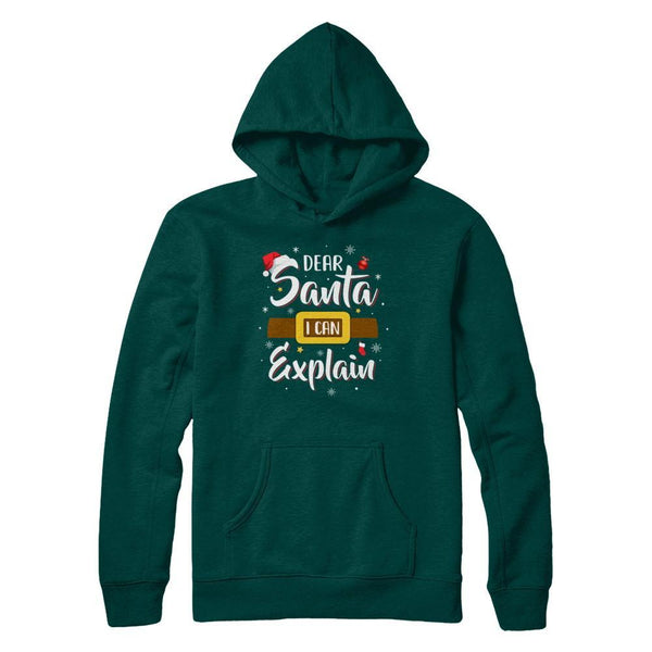 Dear Santa I Can Explain Funny Christmas Gifts Gildan Pullover Hoodie