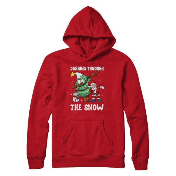 Dabbing Santa Snowman Christmas Tree Gildan - Pullover Hoodie