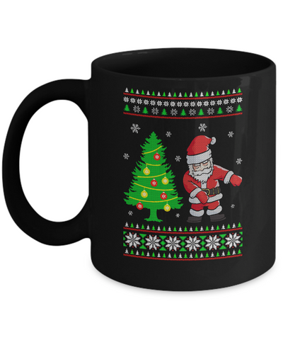 Floss Dance Flossing Santa Christmas Ugly Sweater Mug