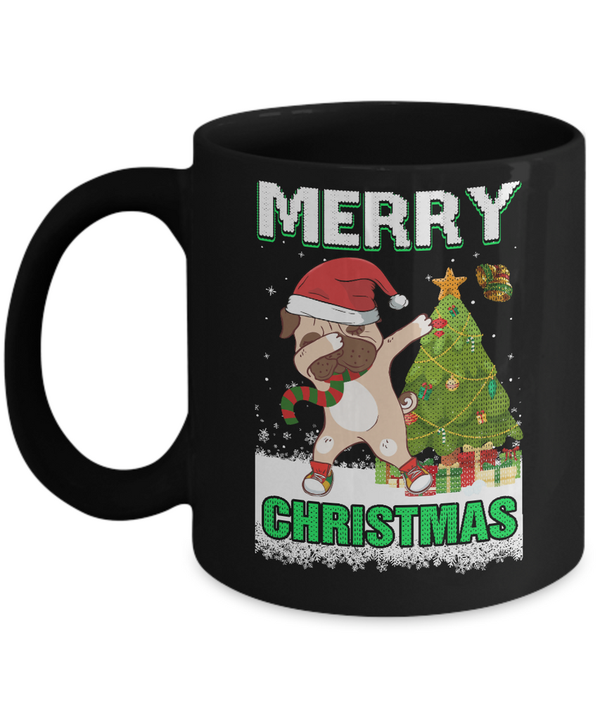 Cute Pug Claus Merry Christmas Ugly Sweater Mug