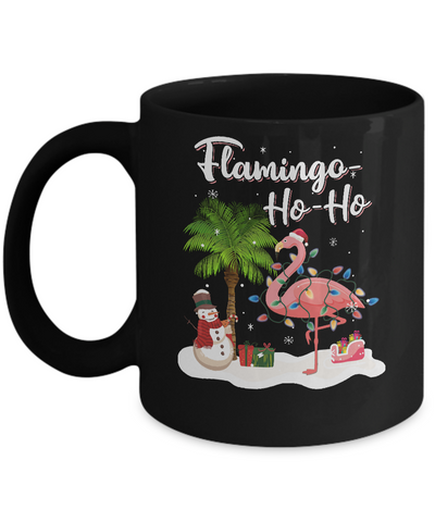 Flamingo Ho Ho Merry Christmas Gifts Mug