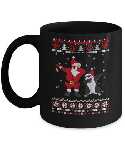 Dabbing Santa Penguin Dab Dance Ugly Christmas Sweater Mug