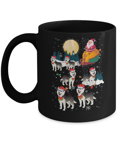 Dog Reindeer Siberian Husky Christmas Gift Mug