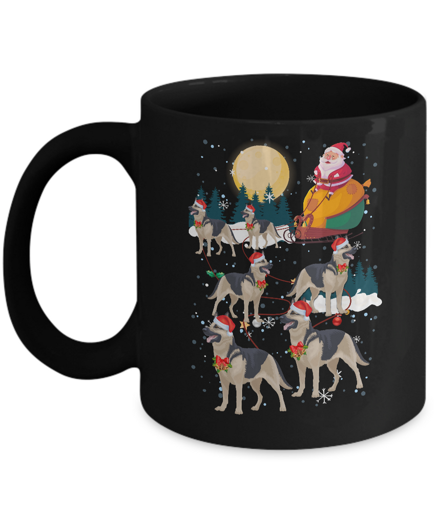 Dog Reindeer German Shepherd Christmas Gift Mug