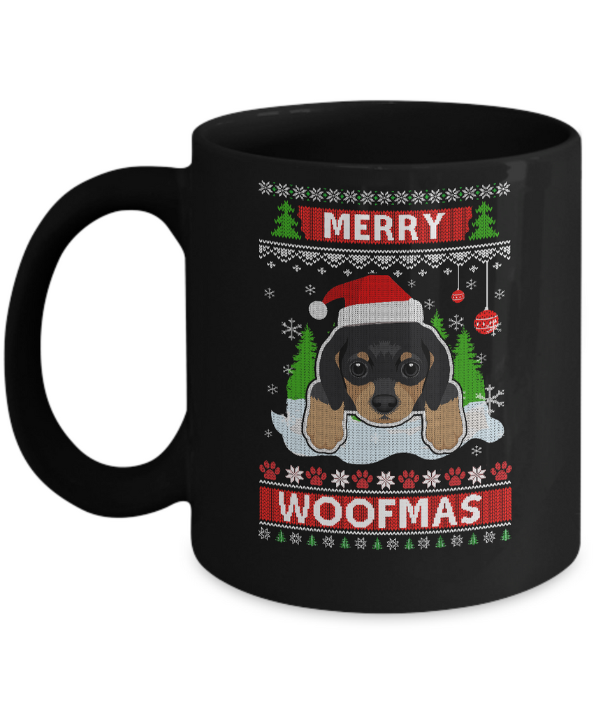 Dachshund Merry Woofmas Ugly Christmas Sweater Mug