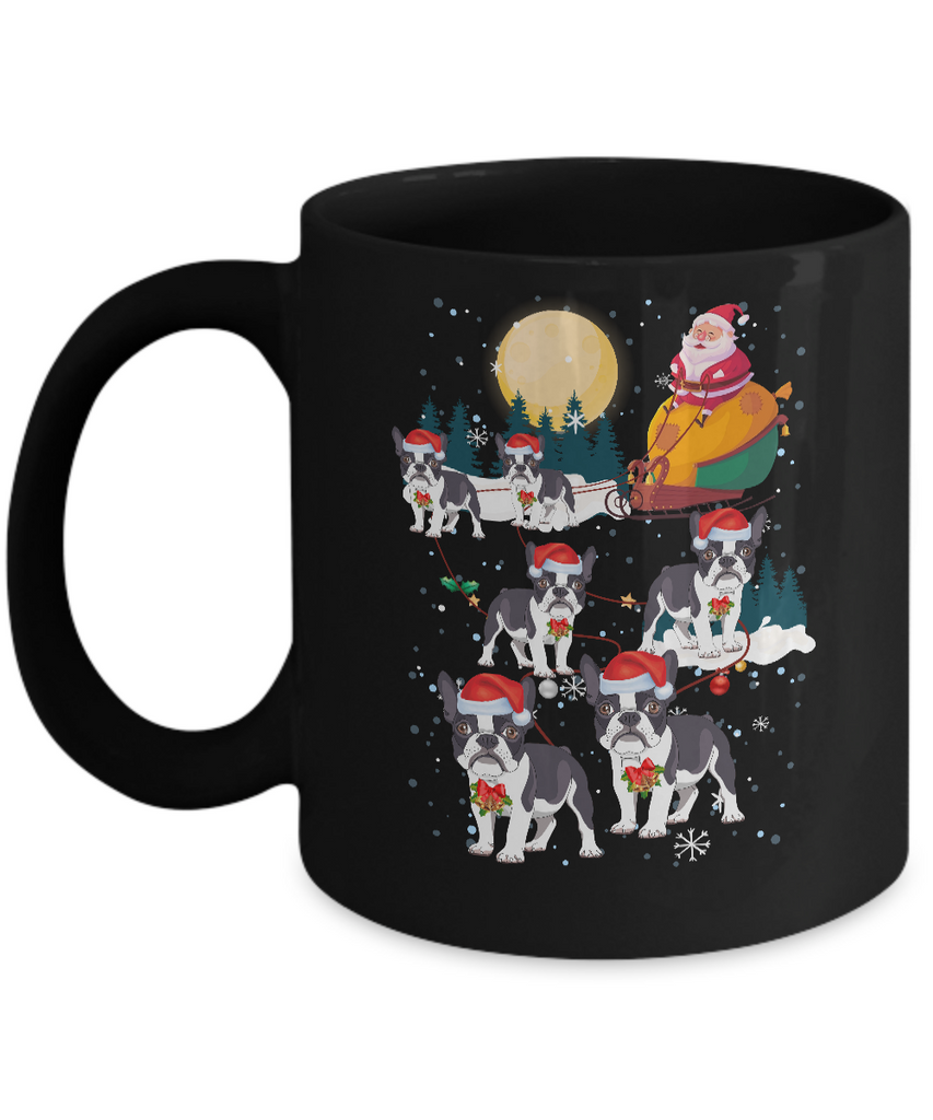 Dog Reindeer Bulldog Christmas Gift Mug