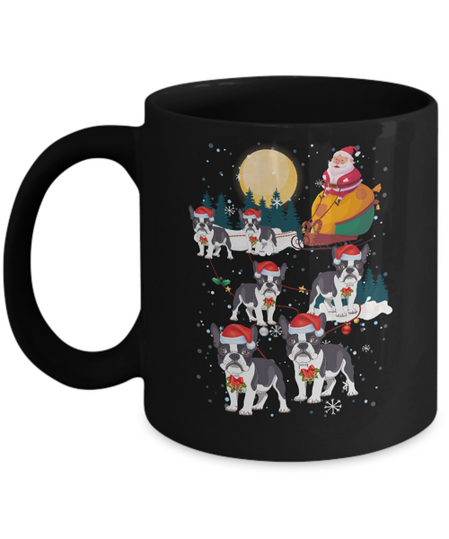 Dog Reindeer Bulldog Christmas Gift Mug