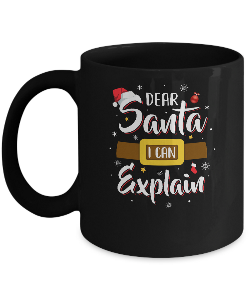 Dear Santa I Can Explain Funny Christmas Gifts Mug