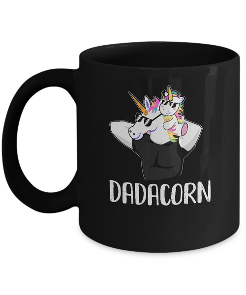 Dadacorn Unicorn Dad And Baby Christmas Gift Mug