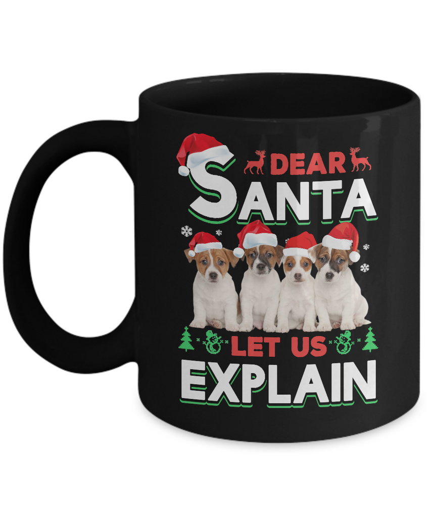 Dear Santa Funny Beagle Puppies Christmas Gift Mug