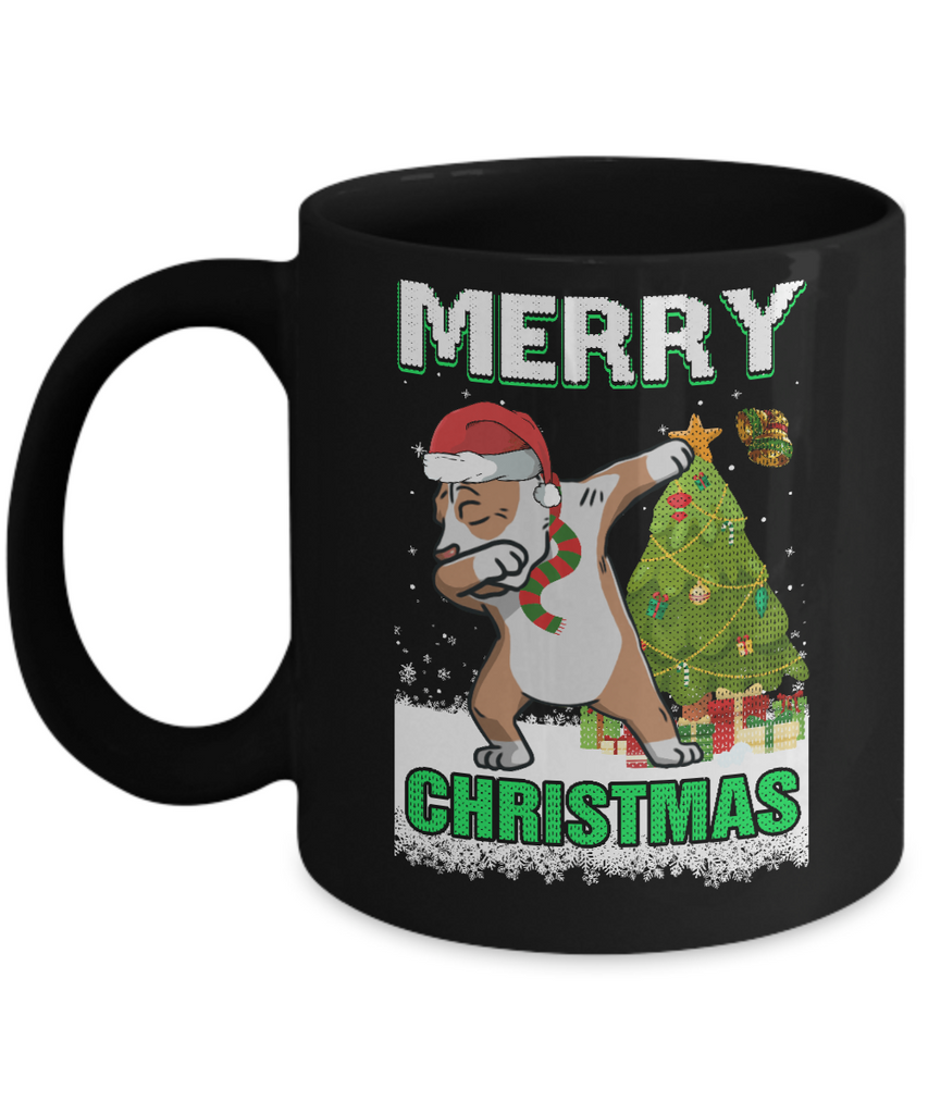 Cute Pit bull Claus Merry Christmas Ugly Sweater Mug